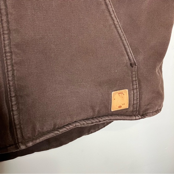 Berne high country vest Sherpa lined v-neck duck vest men’s size XL work wear - Picture 3 of 10